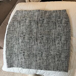 NWT! EXPRESS black and white editor high waist mini skirt - XS